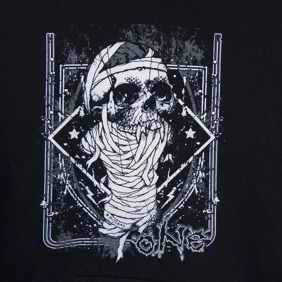 Metallica One Hoodie Mens S Black Pushead Skull And Justice For All Metal FLAWS - Picture 4 of 12